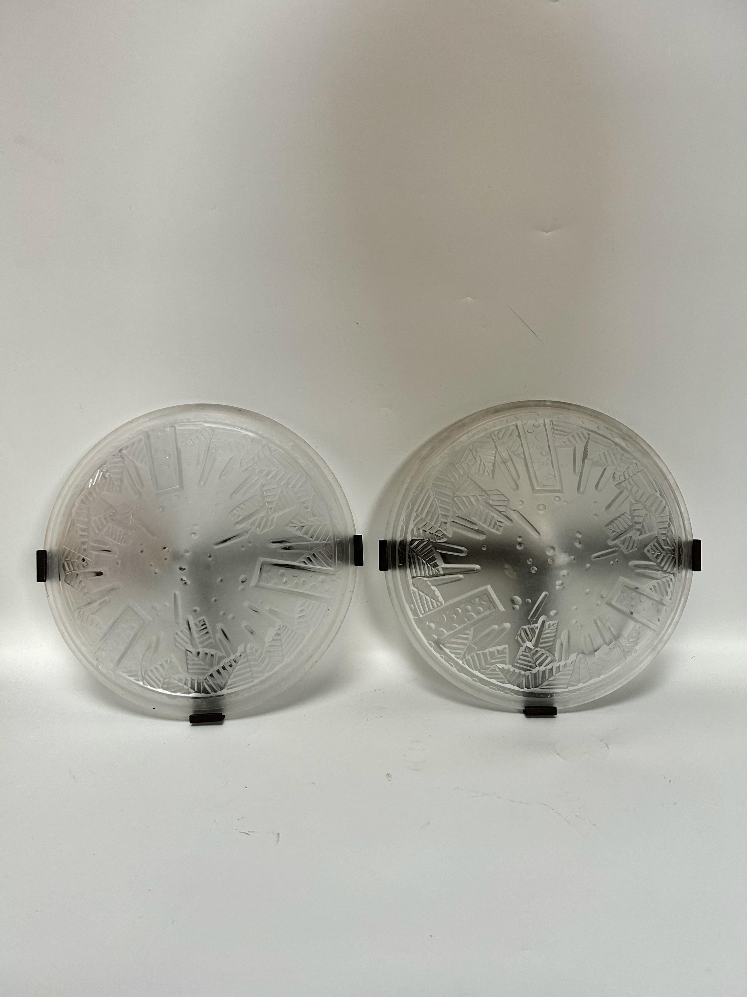 Pareja de apliques Art Déco de Muller Frères en venta 1