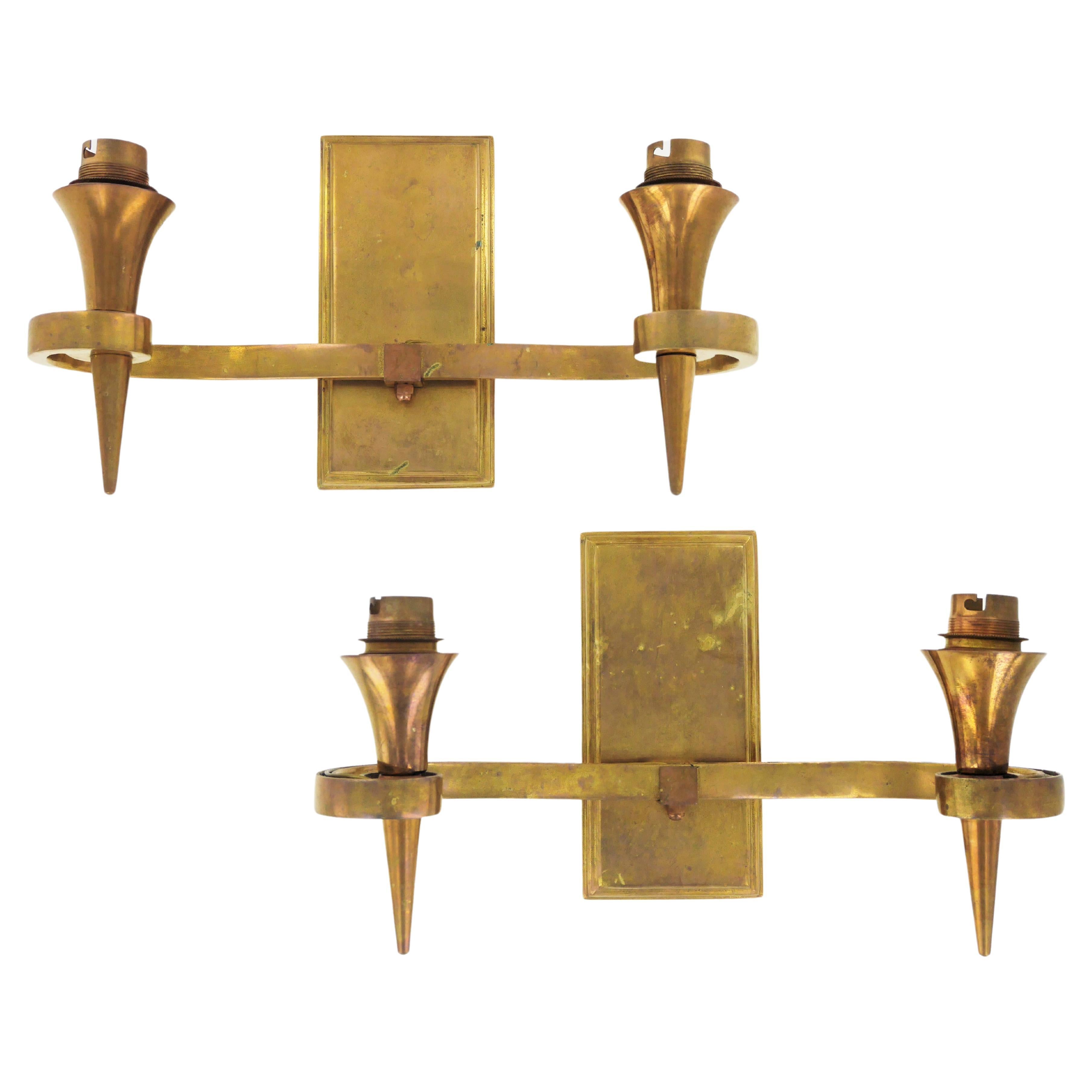 Pair of Art Deco Wall Sconces