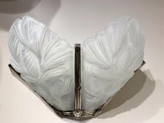 Pair of Art Deco Wall Sconces- Sabino-Signed "PARIS STARLIGHTING FRANCE DEPOSE"