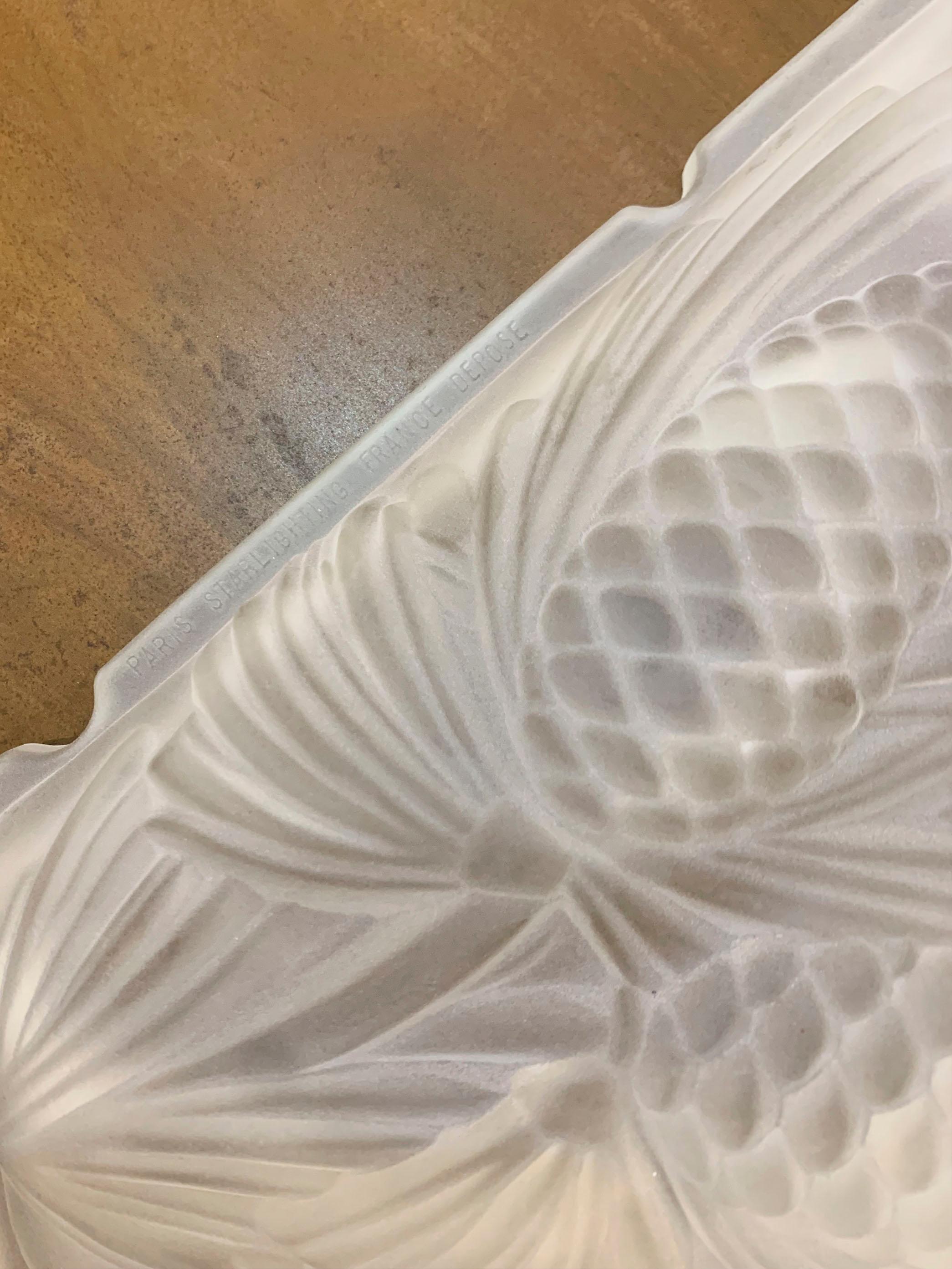 Coppia di lampade da parete Art Déco - Sabino - firmate 