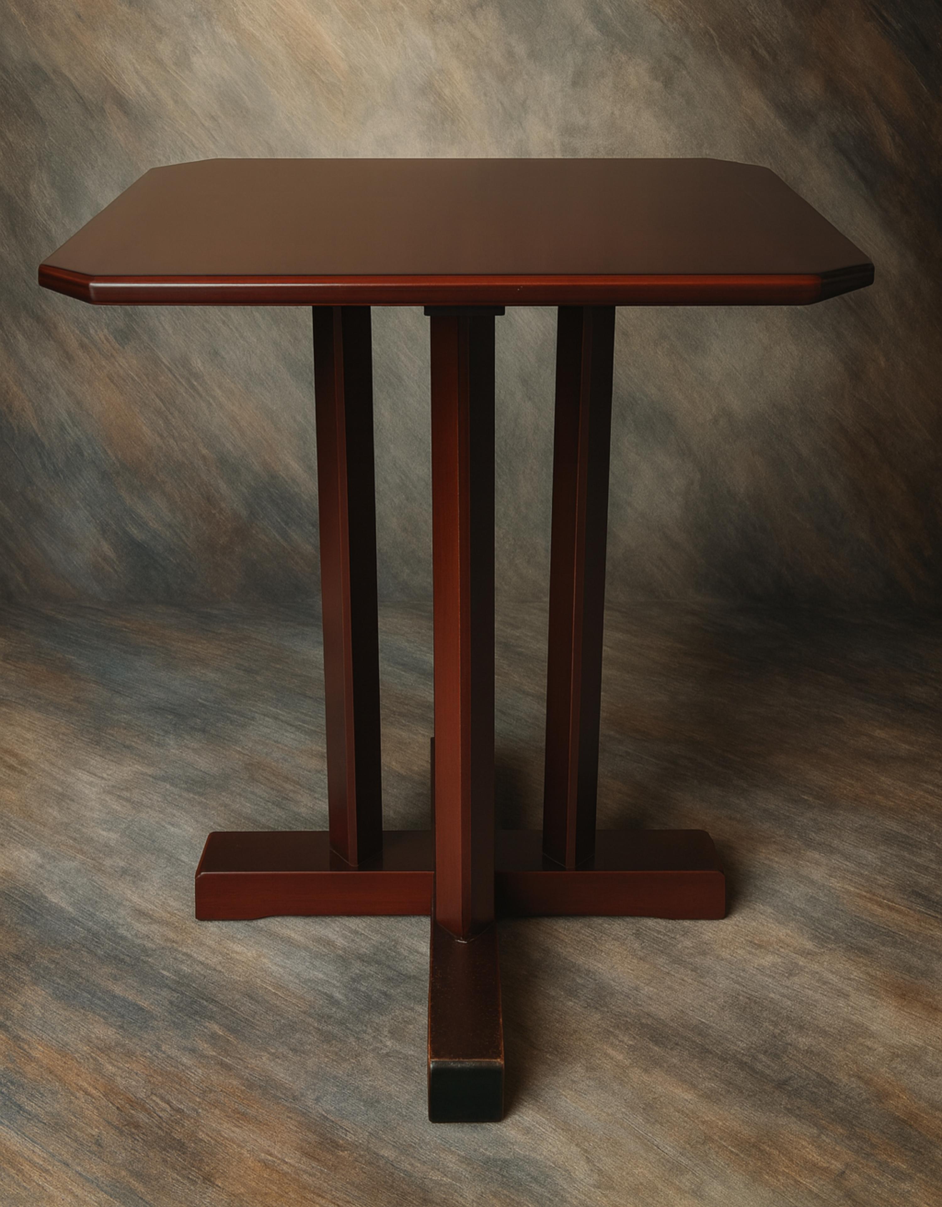 Zwei Bistro-Couchtische aus Nussbaum im Art-Déco-Stil, 20. Jahrhundert (Art déco) im Angebot