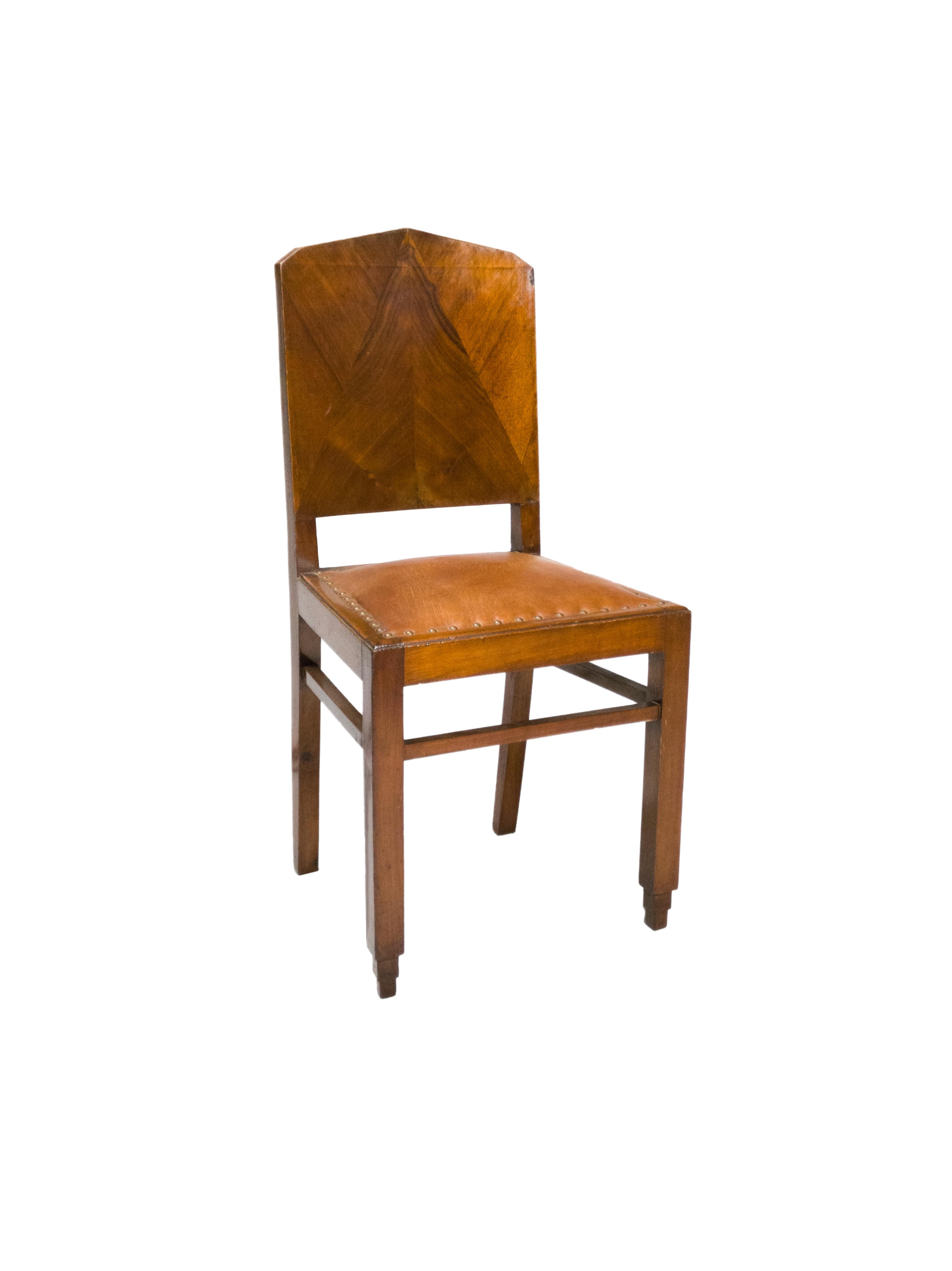 Pareja de sillas Art Decó de nogal, 1939-1949, Siglo XX siglo XX en venta