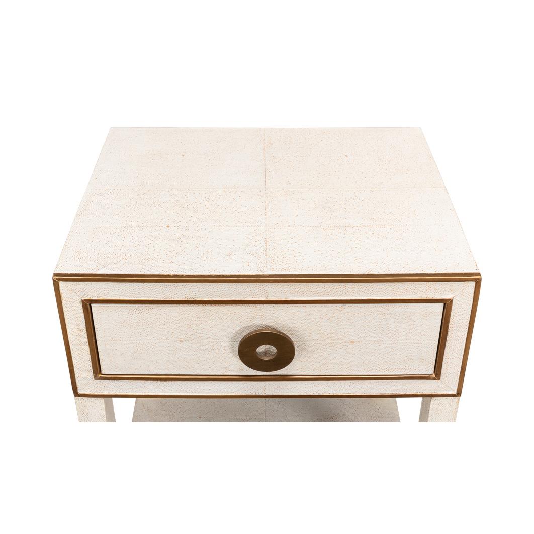 Pair of Art Deco White Nightstands Neuf - En vente à Westwood, NJ