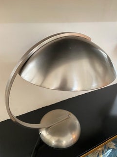 Pair of Classic Art Deco Nickle Plated Woka Desk Lamp with Diffuser