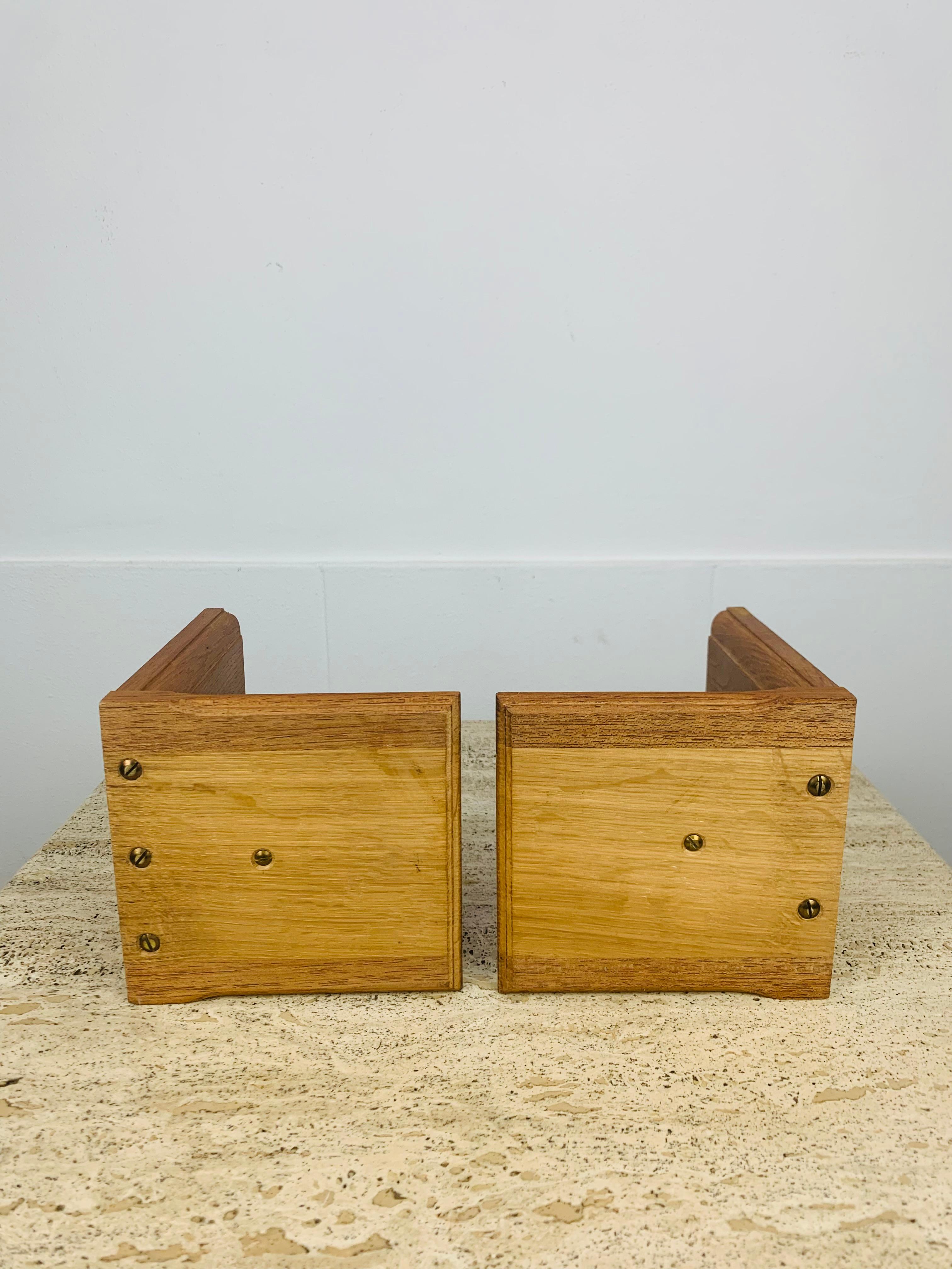 Coppia di fermalibri in legno Art Déco, anni '40, Francia in vendita 3