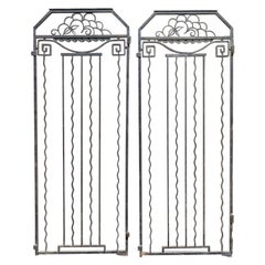 Pair of Art Deco wrought iron doors, circa 1925