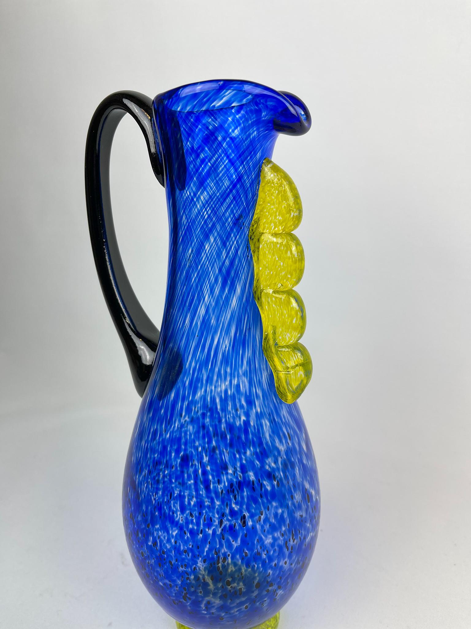 Pair of Art Glass Sweden Vases/ Jugs by Kosta, Sweden 1