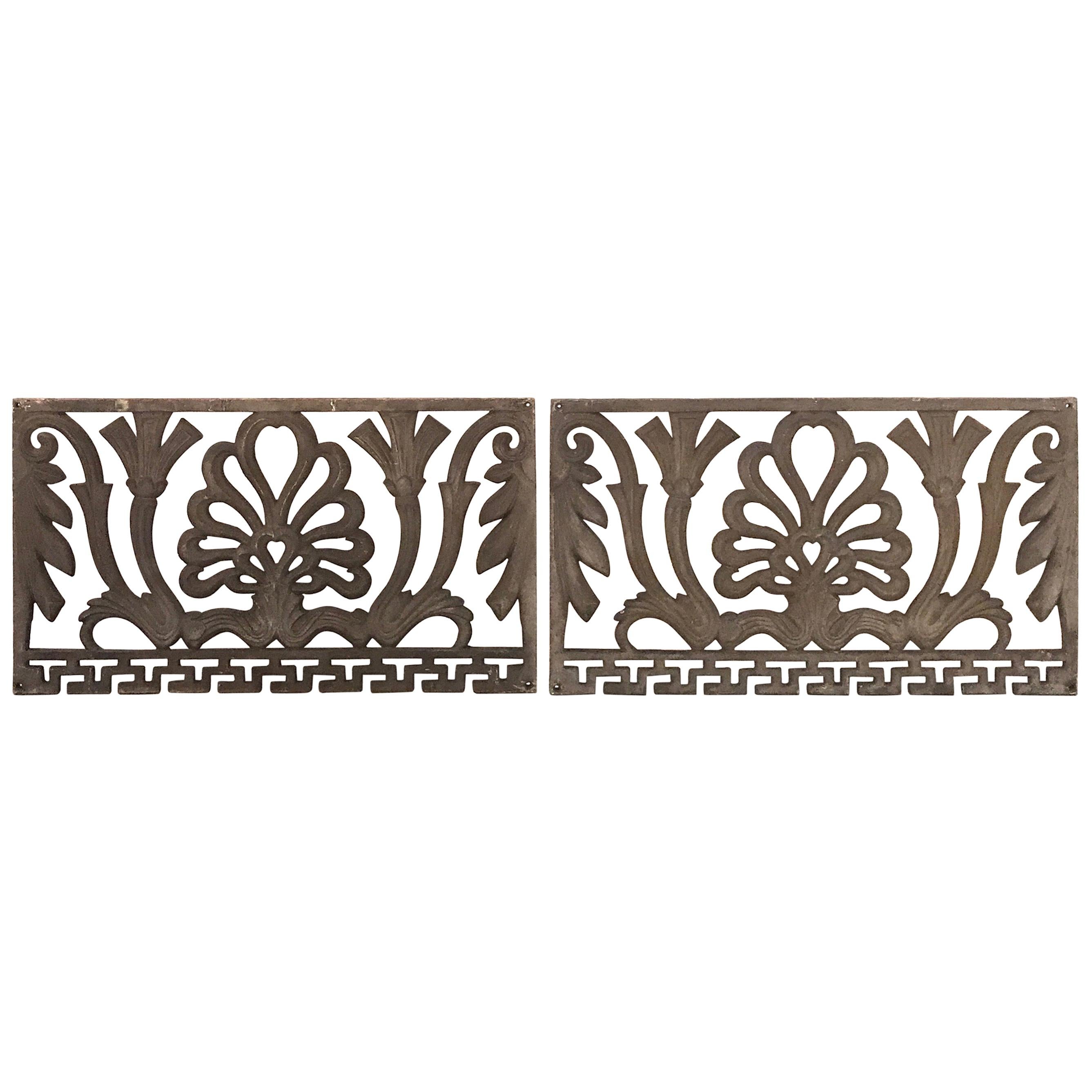 Pair of Art Nouveau Architectural Panels, Early 20th Century
