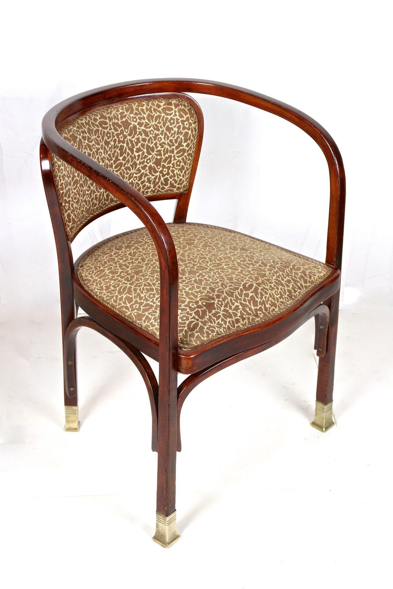 Paire de fauteuils Art nouveau de Gustav Siegel pour J&J Kohn, Autriche, vers 1905 en vente 8