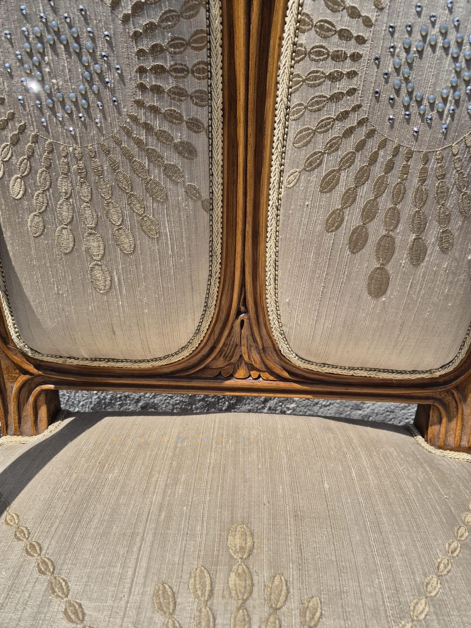 Pareja De Sillones Art Nouveau, Principios Siglo XX en venta 4