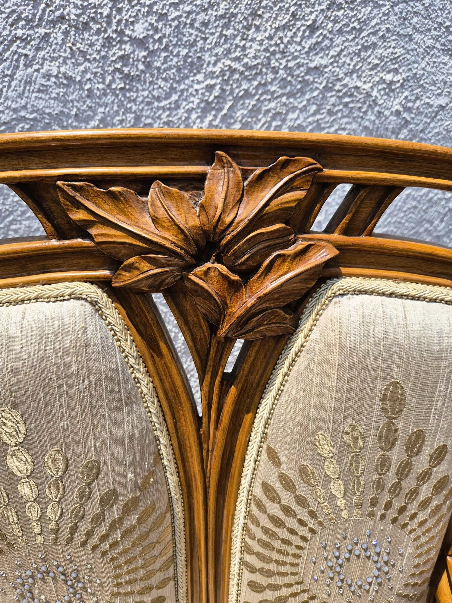 Pareja De Sillones Art Nouveau, Principios Siglo XX en venta 5