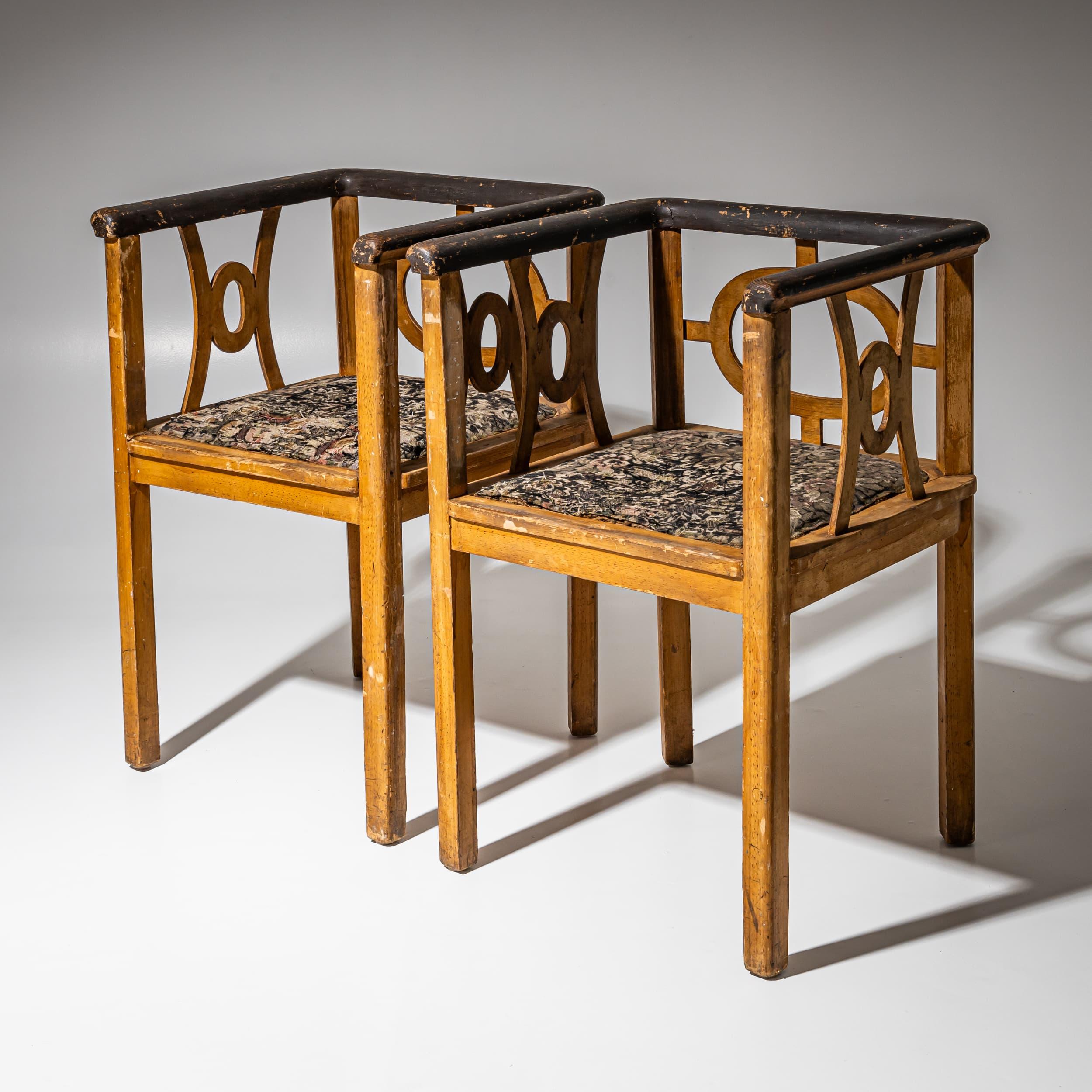 Paar Jugendstil-Sessel, frühes 20. Jahrhundert (Art nouveau) im Angebot