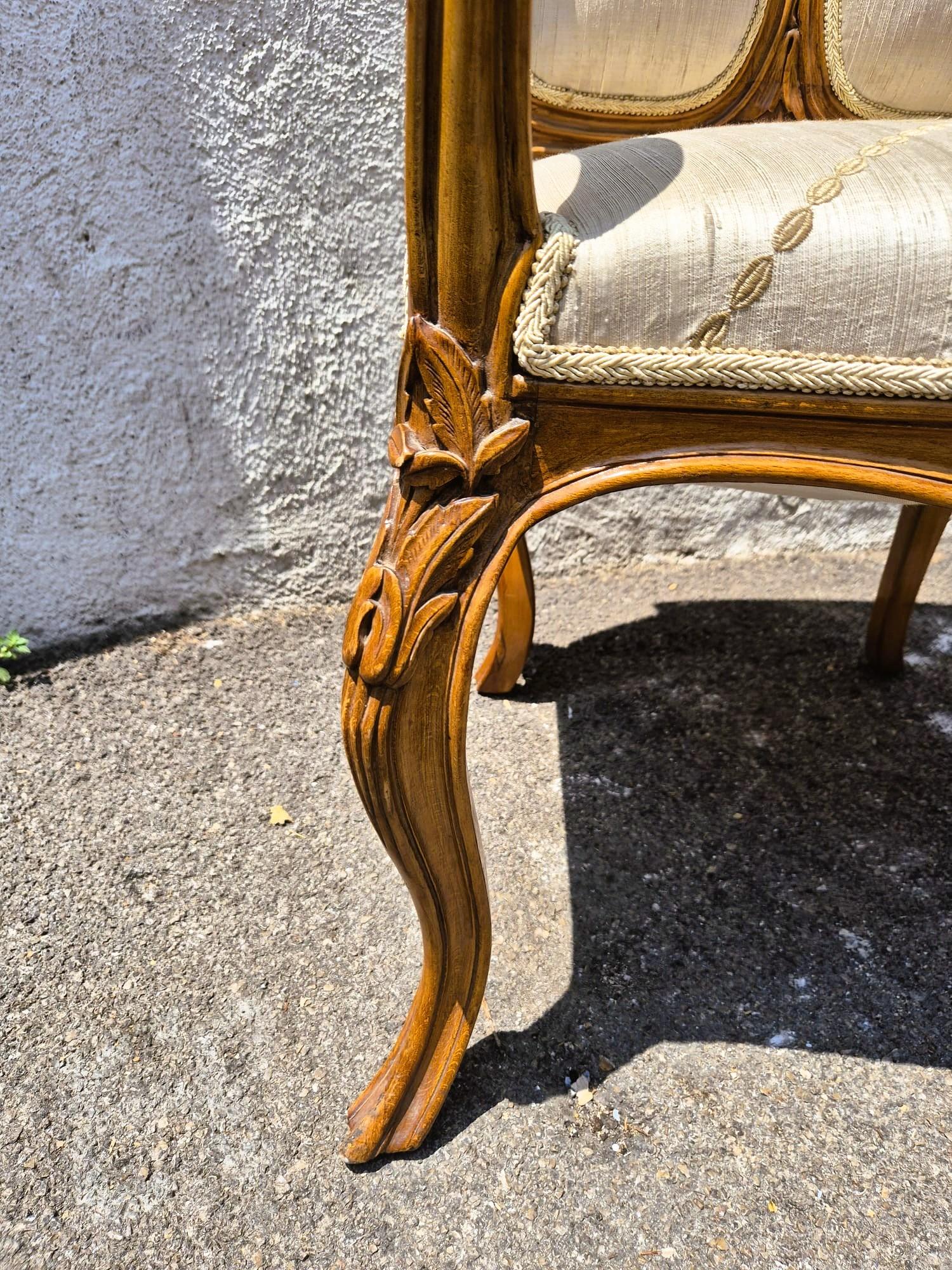 Pareja De Sillones Art Nouveau, Principios Siglo XX Madera en venta