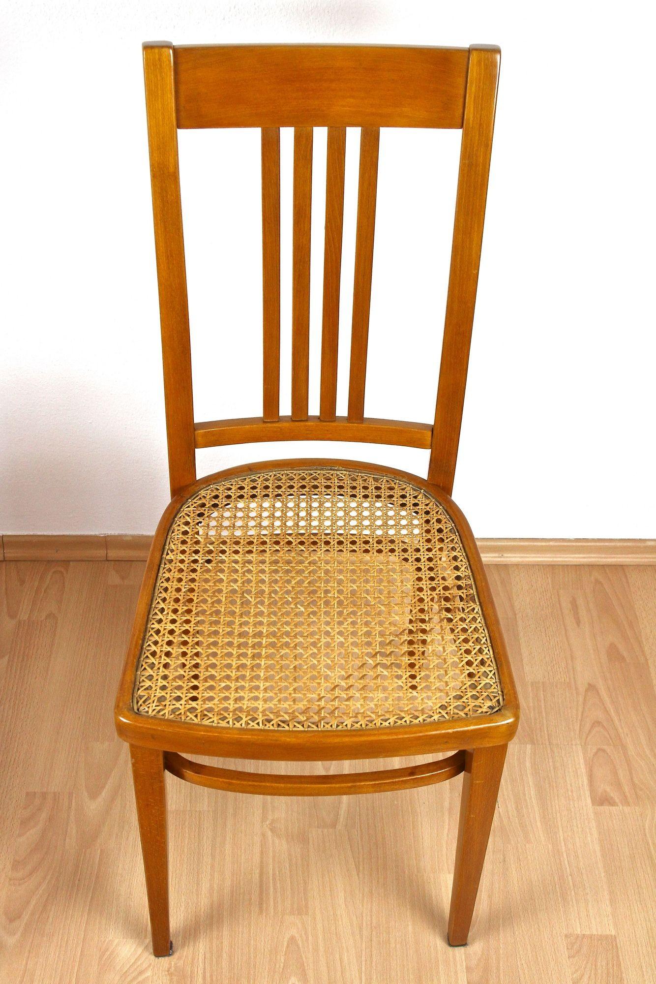Poli Paire de chaises en bois courbé Art Nouveau par J&J Kohn, Autriche vers 1910 en vente