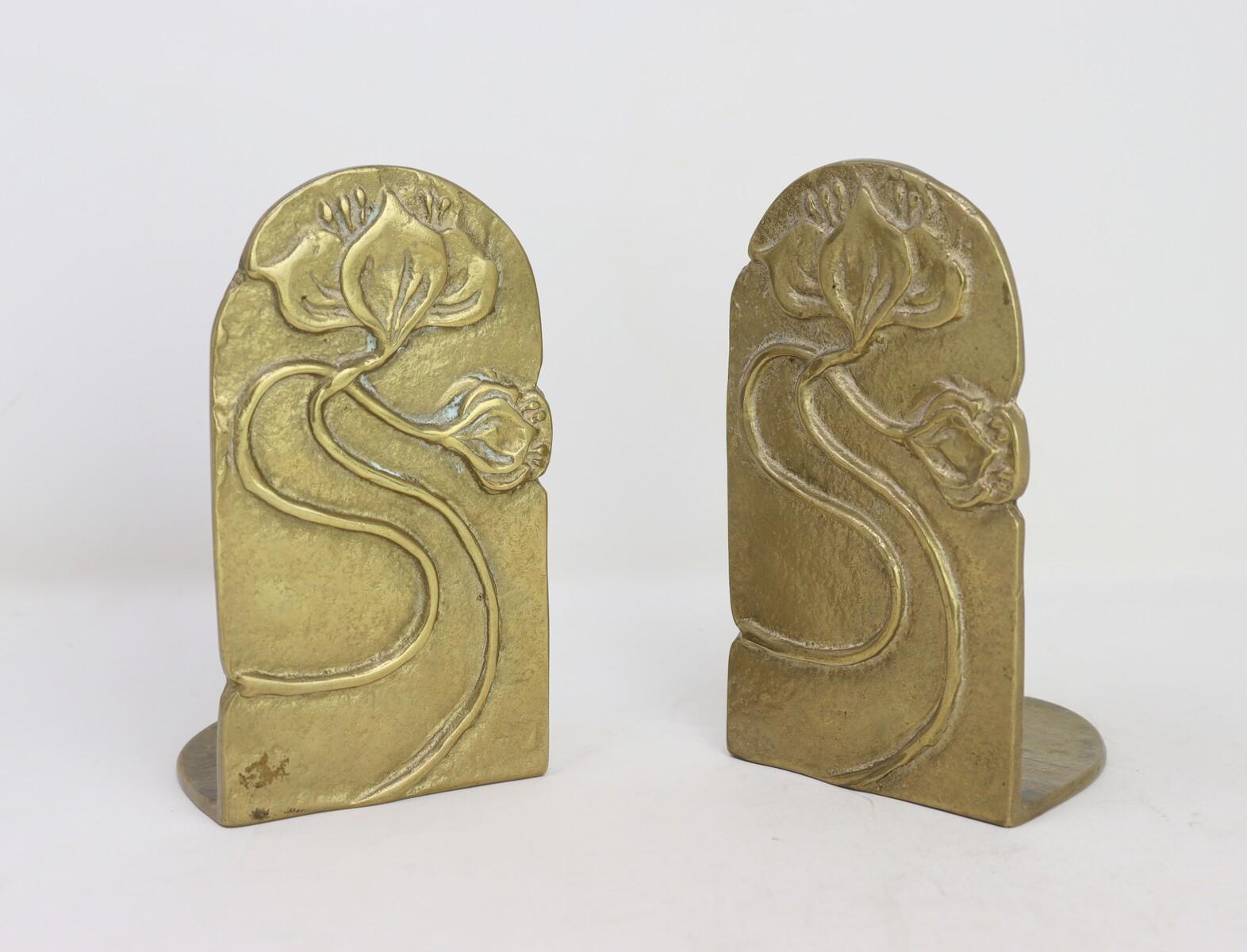 Pair Of Art Nouveau Bookends For Sale