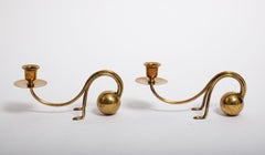 Pair of elegant Art Nouveau candlesticks by Carl Deffner, Germany 1900s