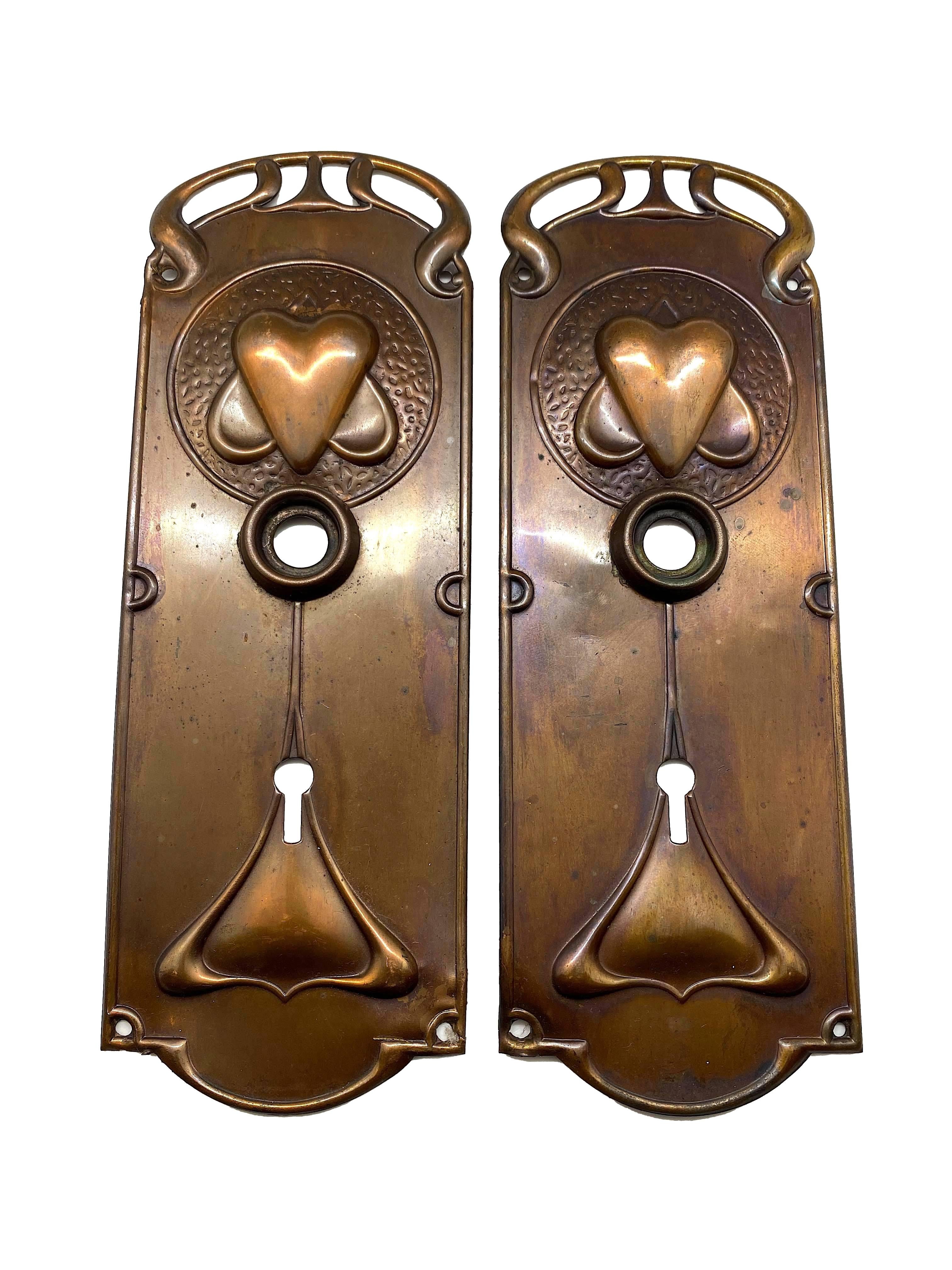 art nouveau door knobs