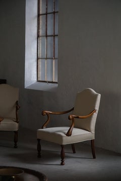 Paar Jugendstil-Sessel, dänische Tischlerei, Anfang 20. Jahrhundert