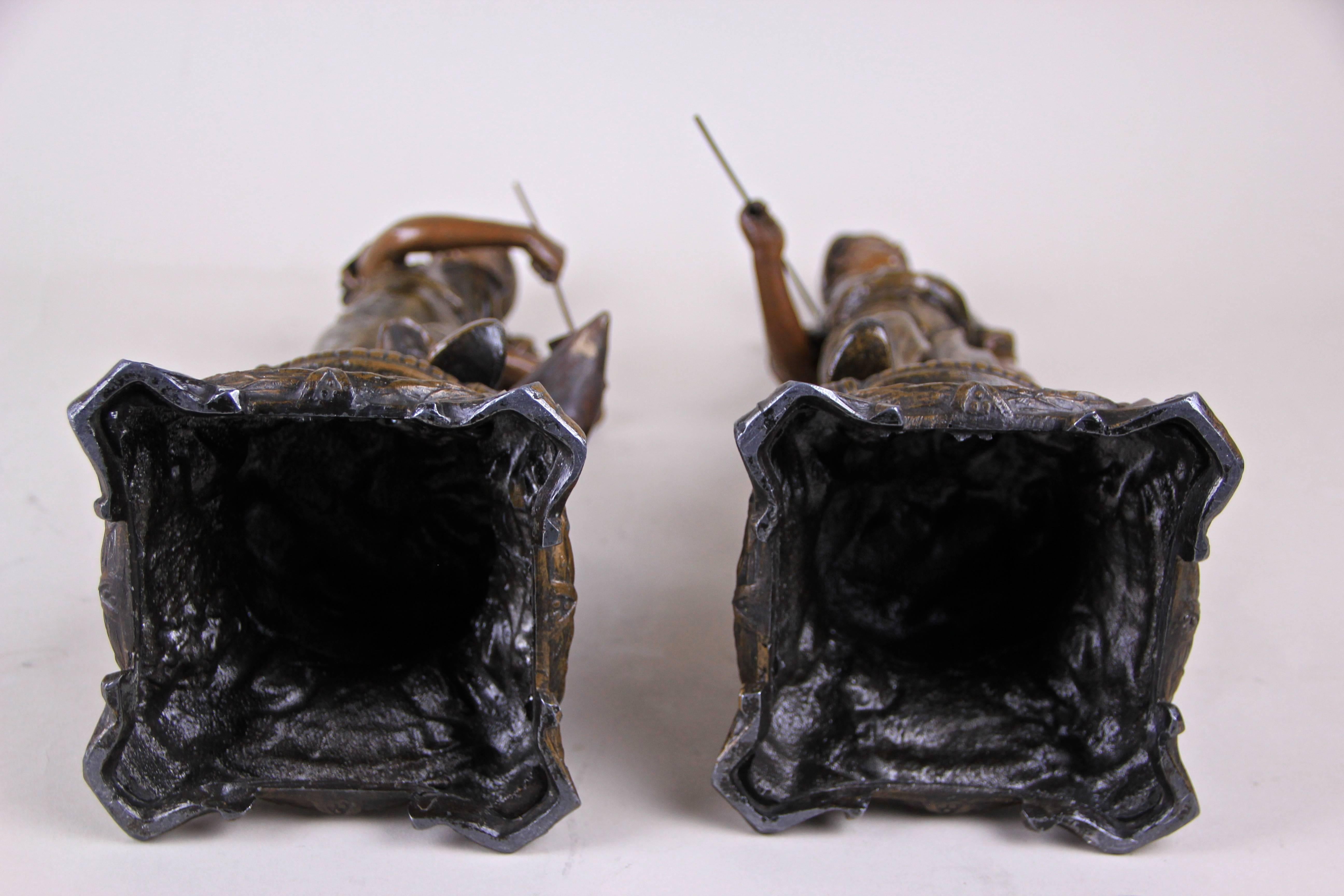 Pair of Art Nouveau Figurines ‘The Miner & the Blacksmith��’, France, circa 1900 2