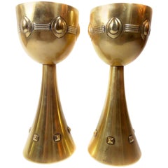 Pair of Art Nouveau Goblets by Albin Muller