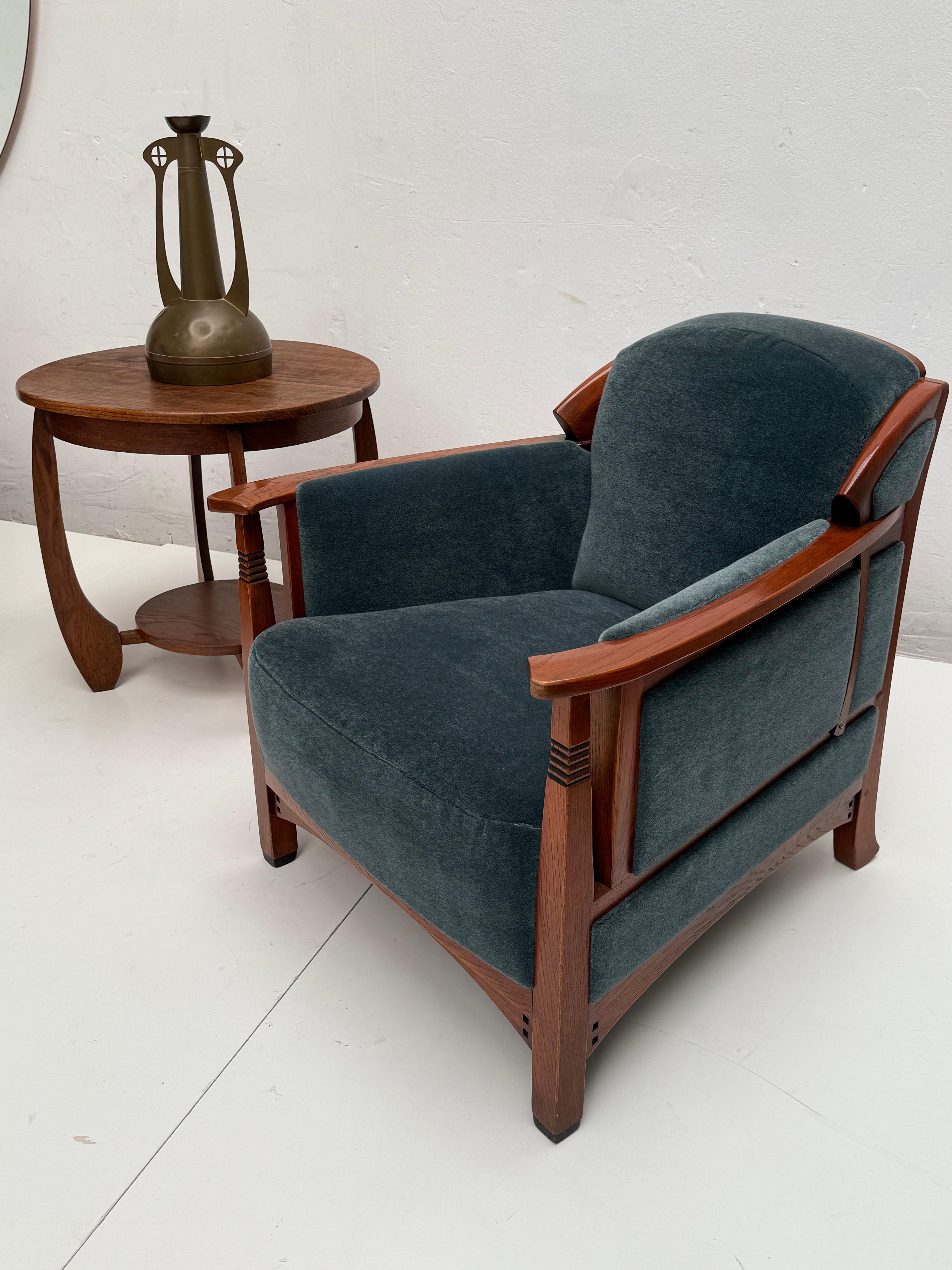 Paire de lampes Art Nouveau Jugendstil  Chaises longues 
