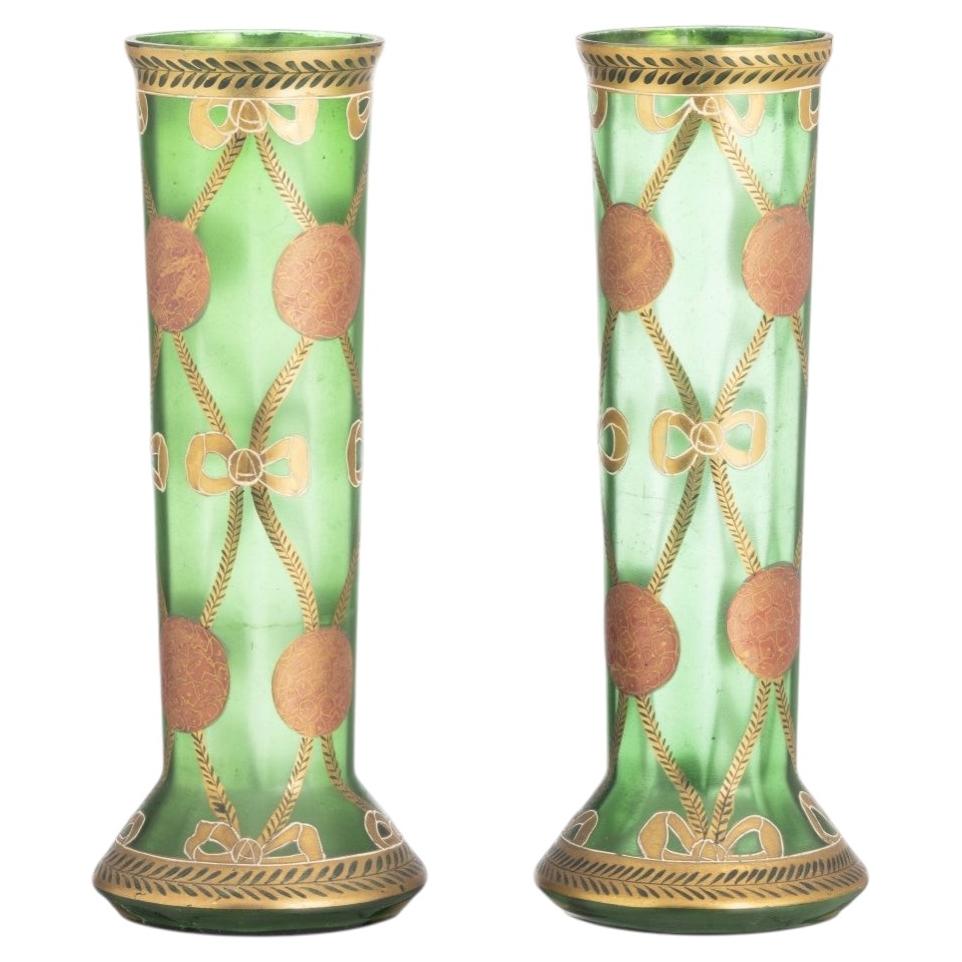 Pair of Art Nouveau Legras Vases - Year 1900
