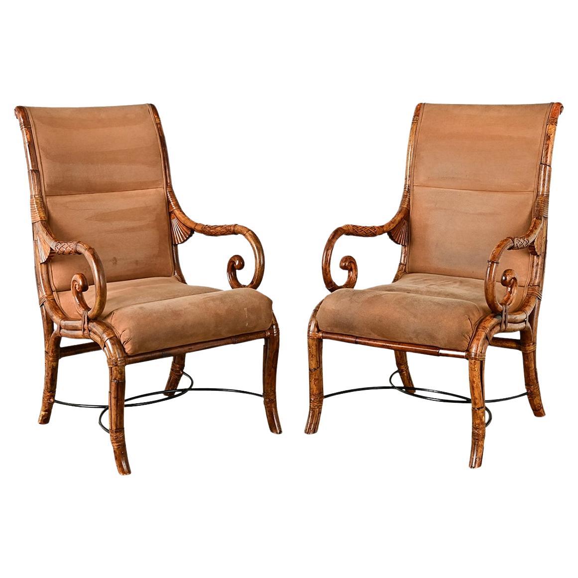 Pair of Art Nouveau Lounge Chairs
