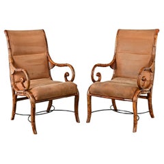 Pareja de sillones Art Nouveau