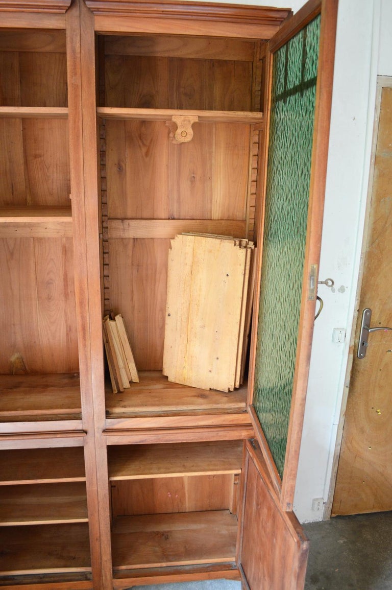 Pair of Art Nouveau Modular Bookcases, Cherry Wood and ...