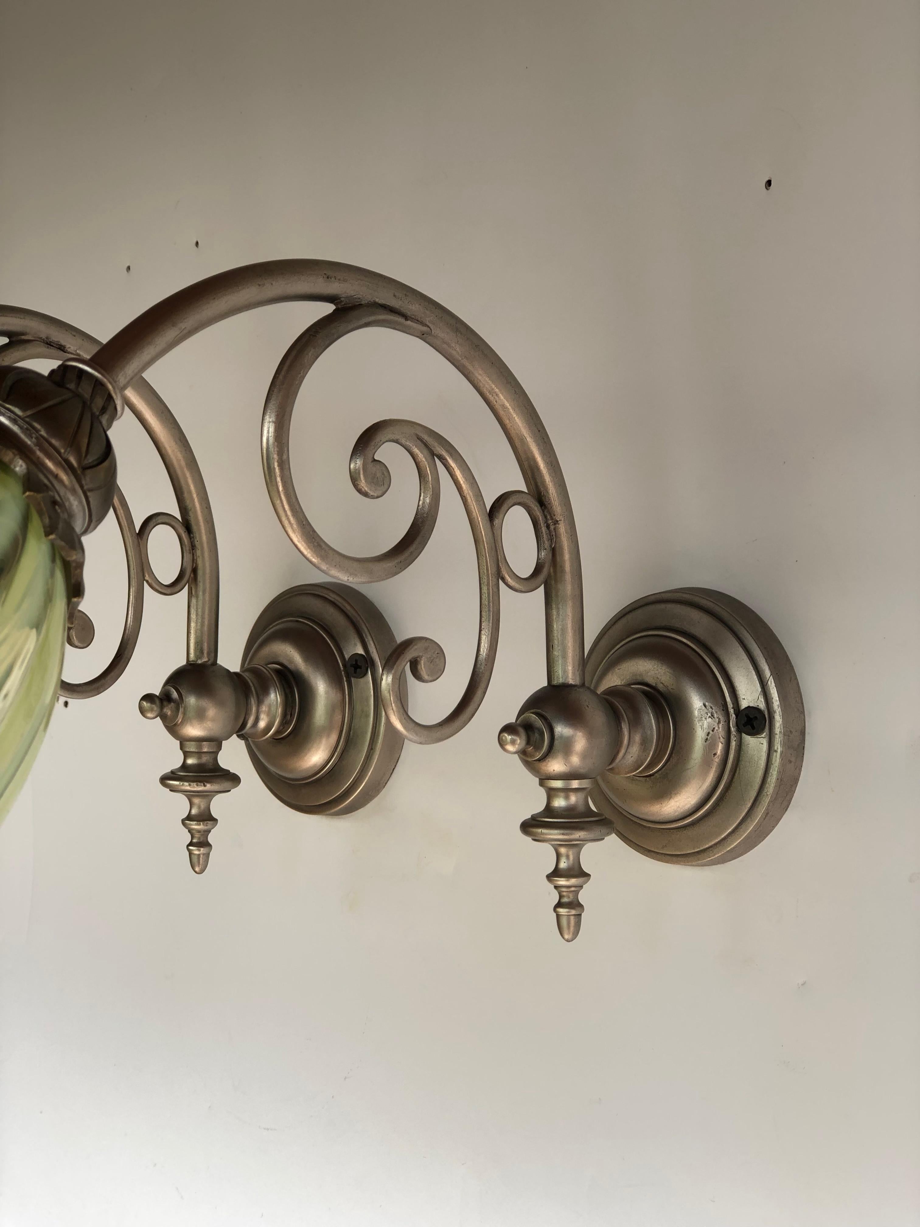 Pair of Art Nouveau Sconces in the Style of Was Benson In Excellent Condition In NANTES, FR