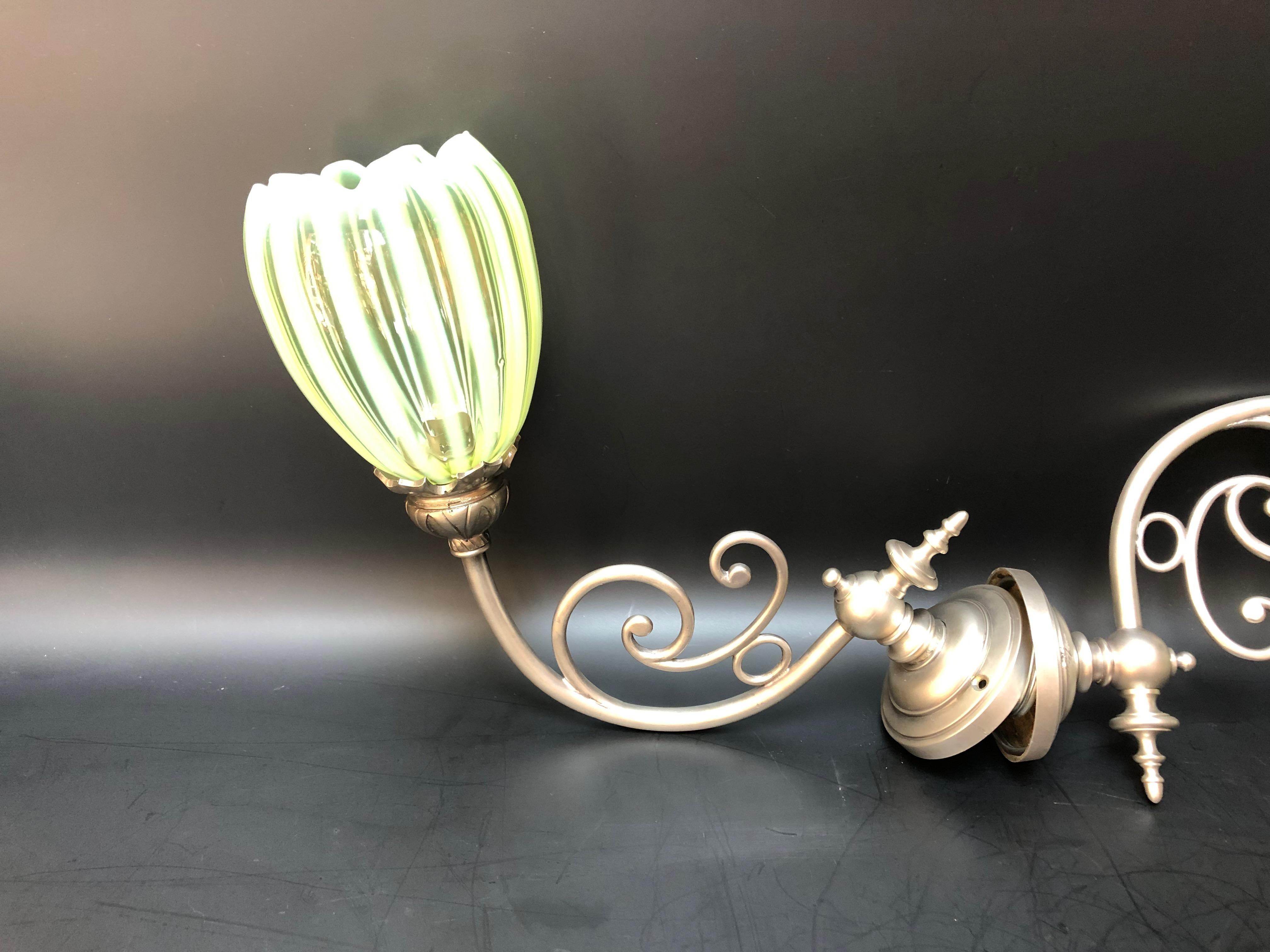 Pair of Art Nouveau Sconces in the Style of Was Benson 3