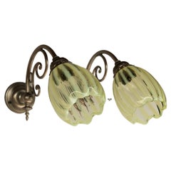 Paire d'appliques Art Nouveau dans le style de Was Benson