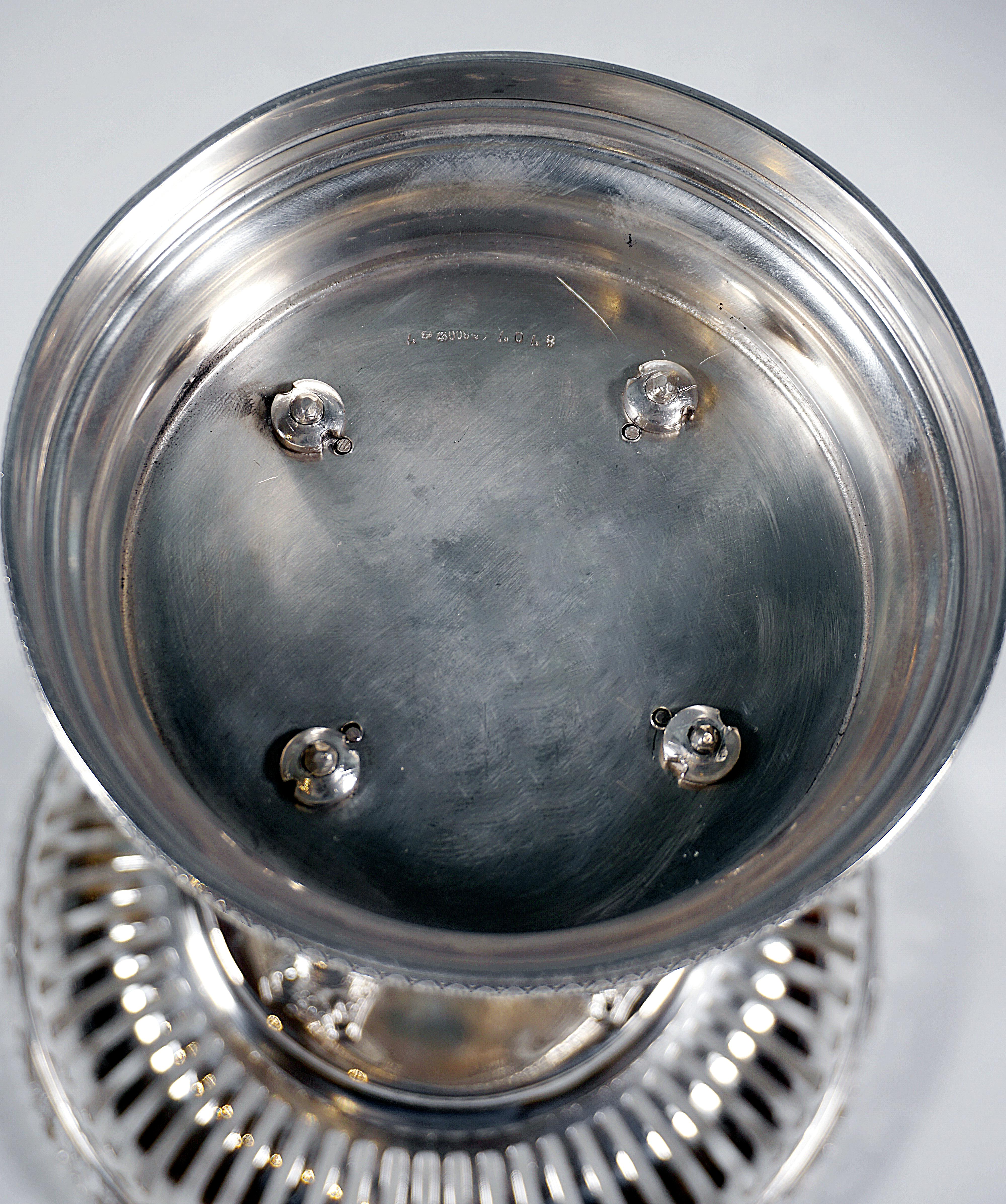 Pair of Art Nouveau Silver Centerpieces, by Bruckmann & Sons, Germany, Ca. 1900 2