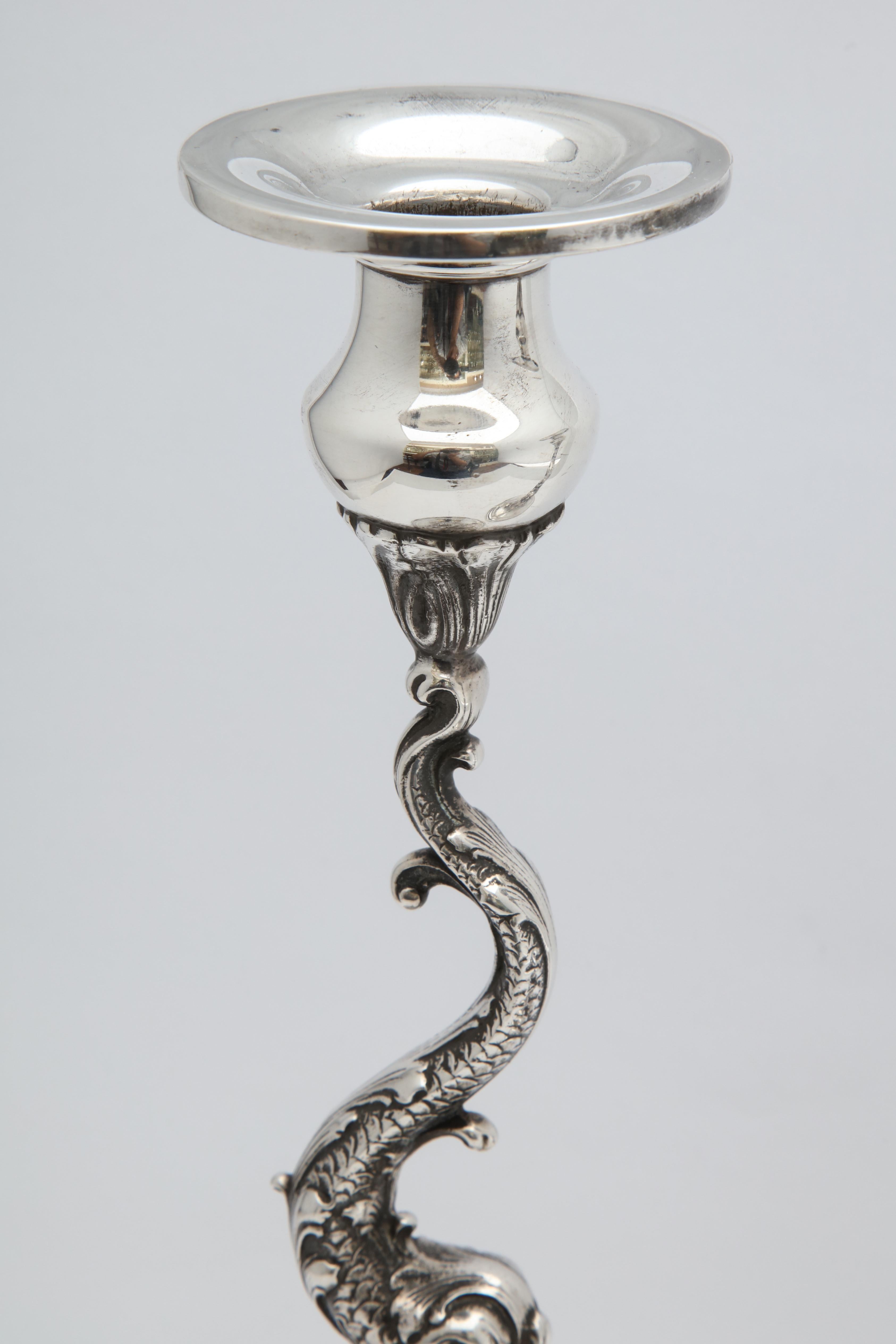 tall silver candlesticks