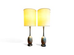 Pair of Art Nouveau Table Lamps in Metal, Brass and Marble, US, 1930s – Lot 825