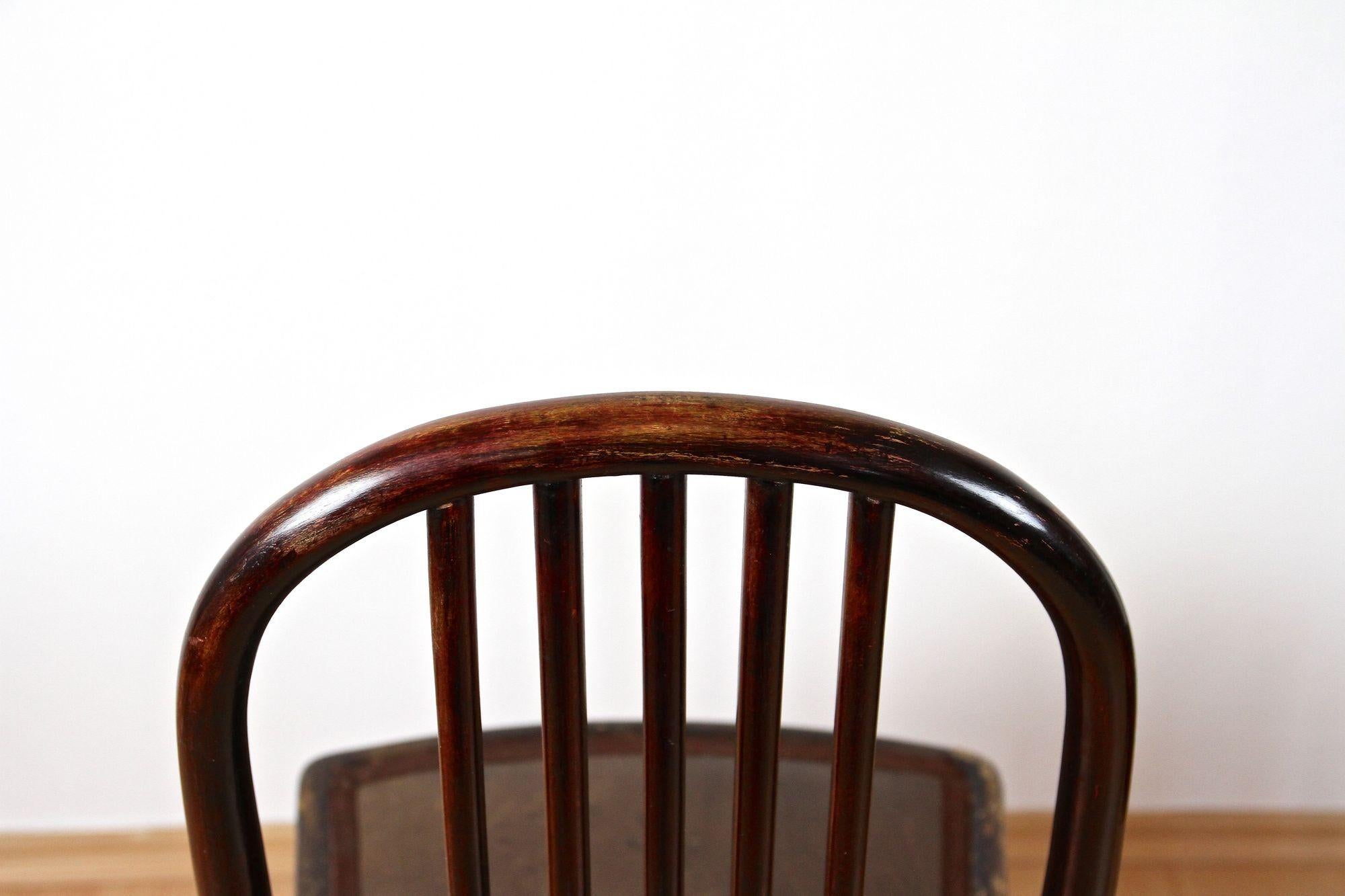 Paire de chaises Thonet Art Nouveau de Josef Hoffmann, 1ère édition ! - CZ vers 1906 en vente 4
