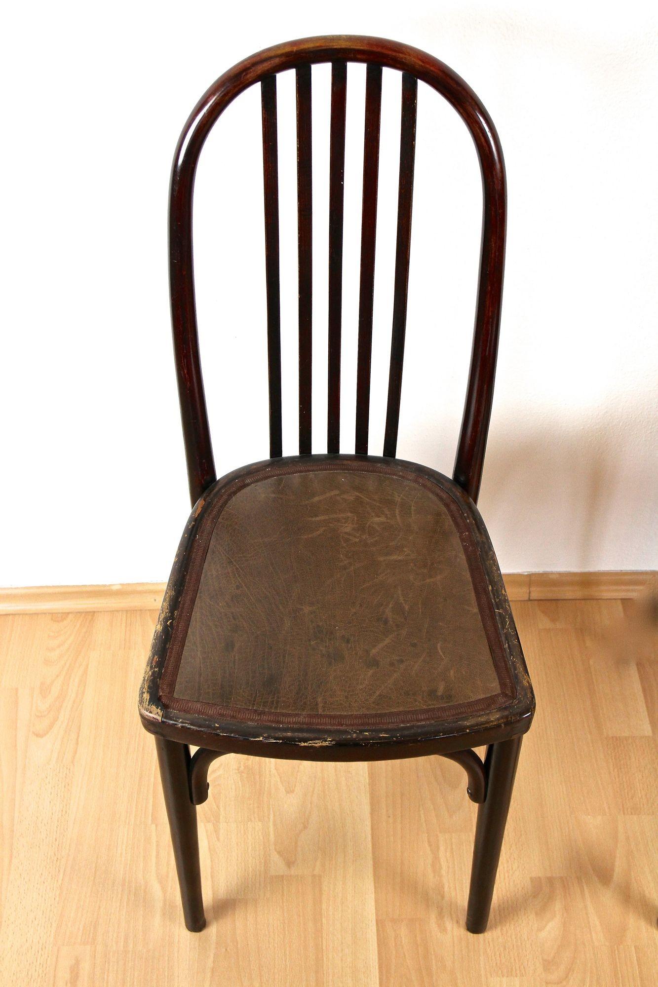 Art nouveau Paire de chaises Thonet Art Nouveau de Josef Hoffmann, 1ère édition ! - CZ vers 1906 en vente
