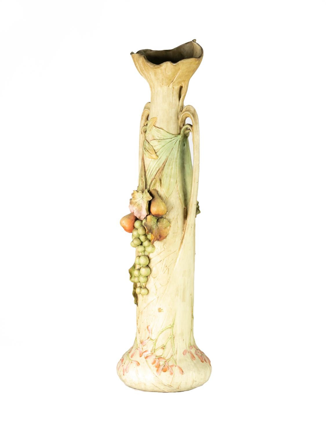 Art Nouveau Coppia di vasi in stile liberty, Goldscheider & Liezen, 1900 in vendita