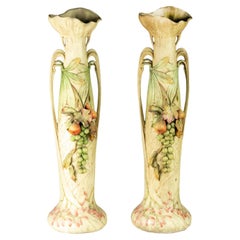 Pair of Art Nouveau Vases, Goldscheider & Liezen, 1900s