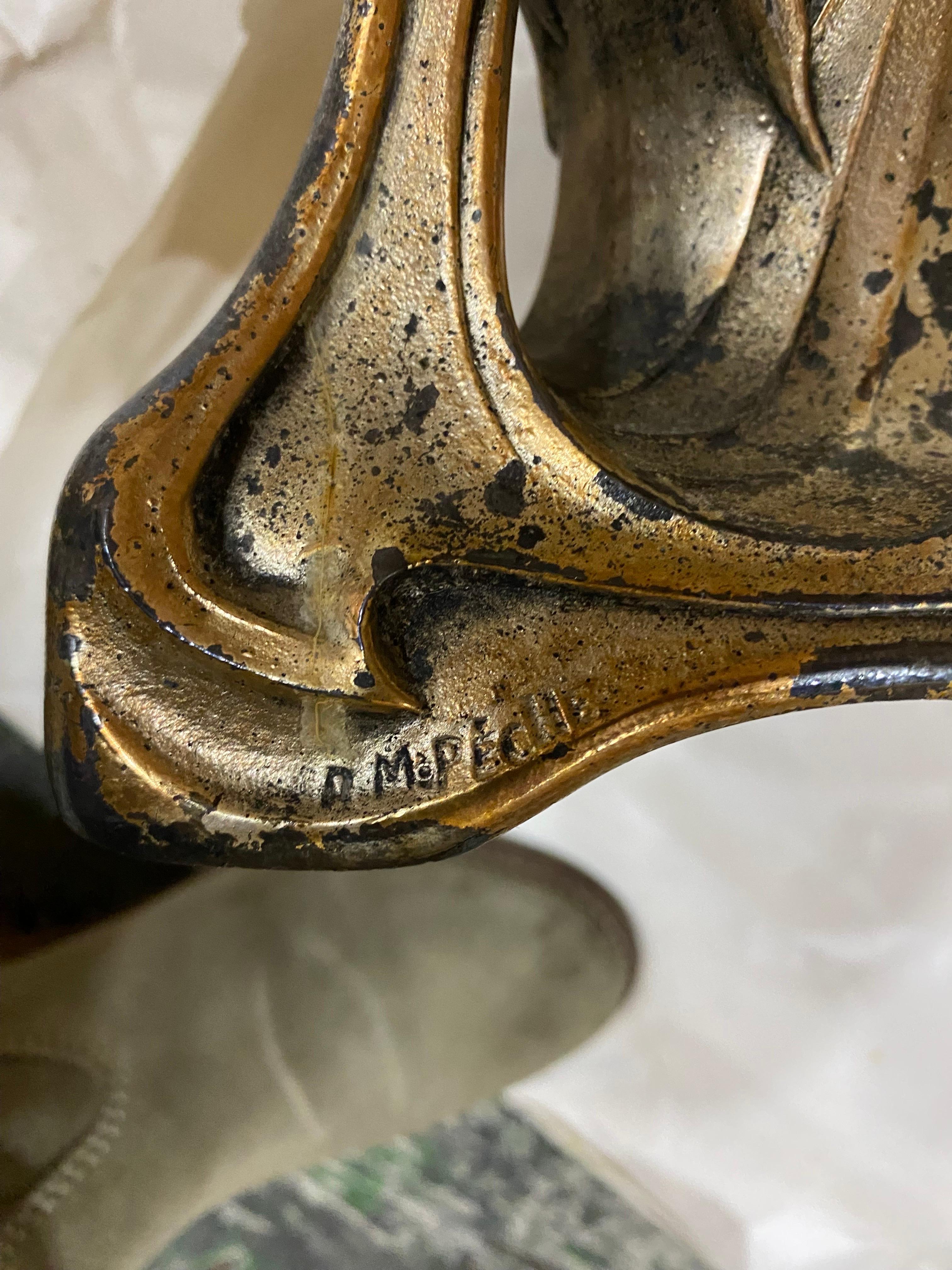 Pair of Art Nouveau Vases Iron Forged, by Dagobert Peche 7