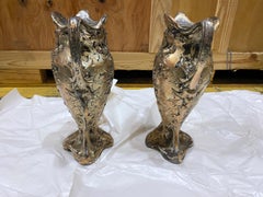 Pair of Art Nouveau Vases Iron Forged, by Dagobert Peche