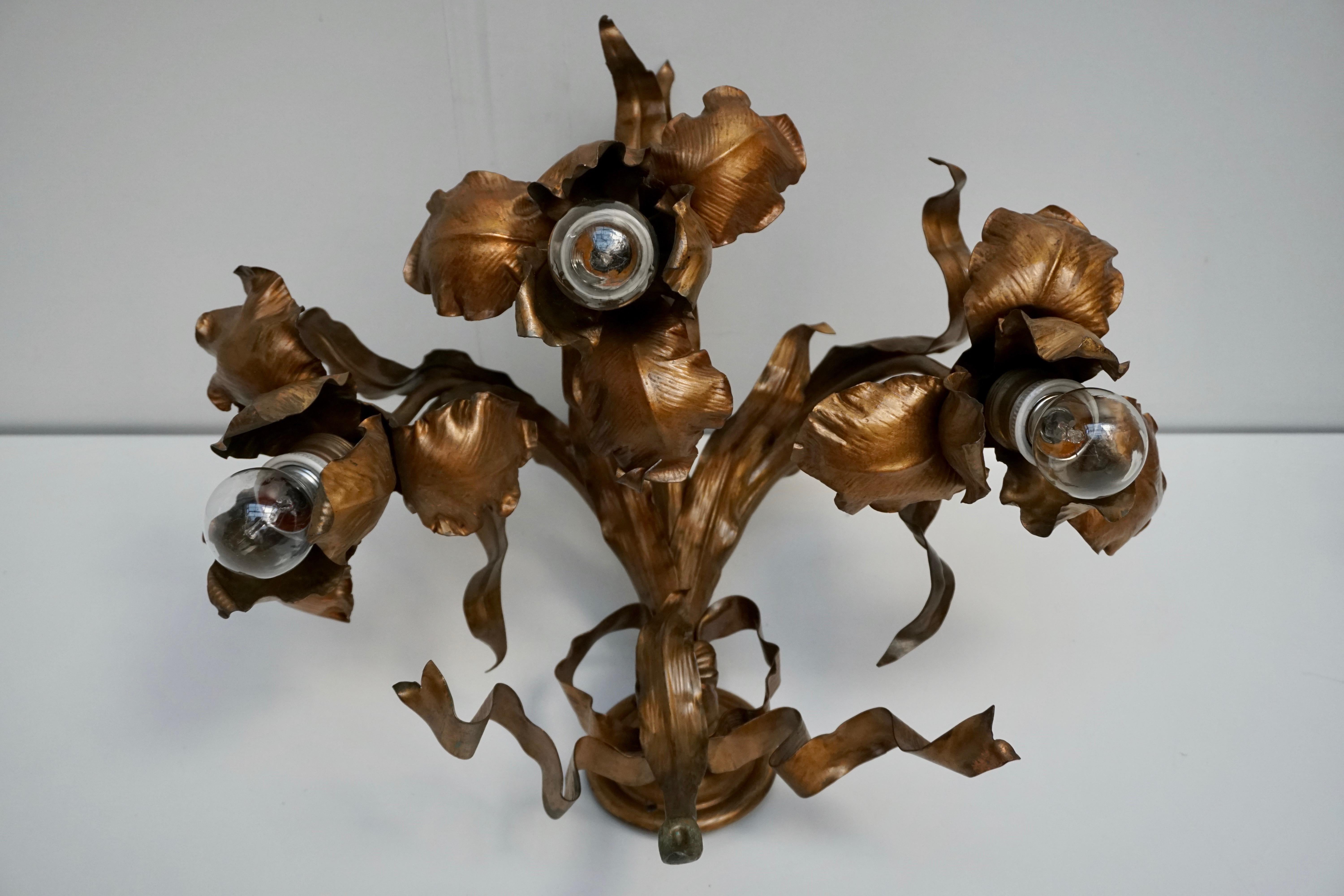 Pair of Art Nouveau Wall Lights, Sconces Belgium In Good Condition In Antwerp, BE