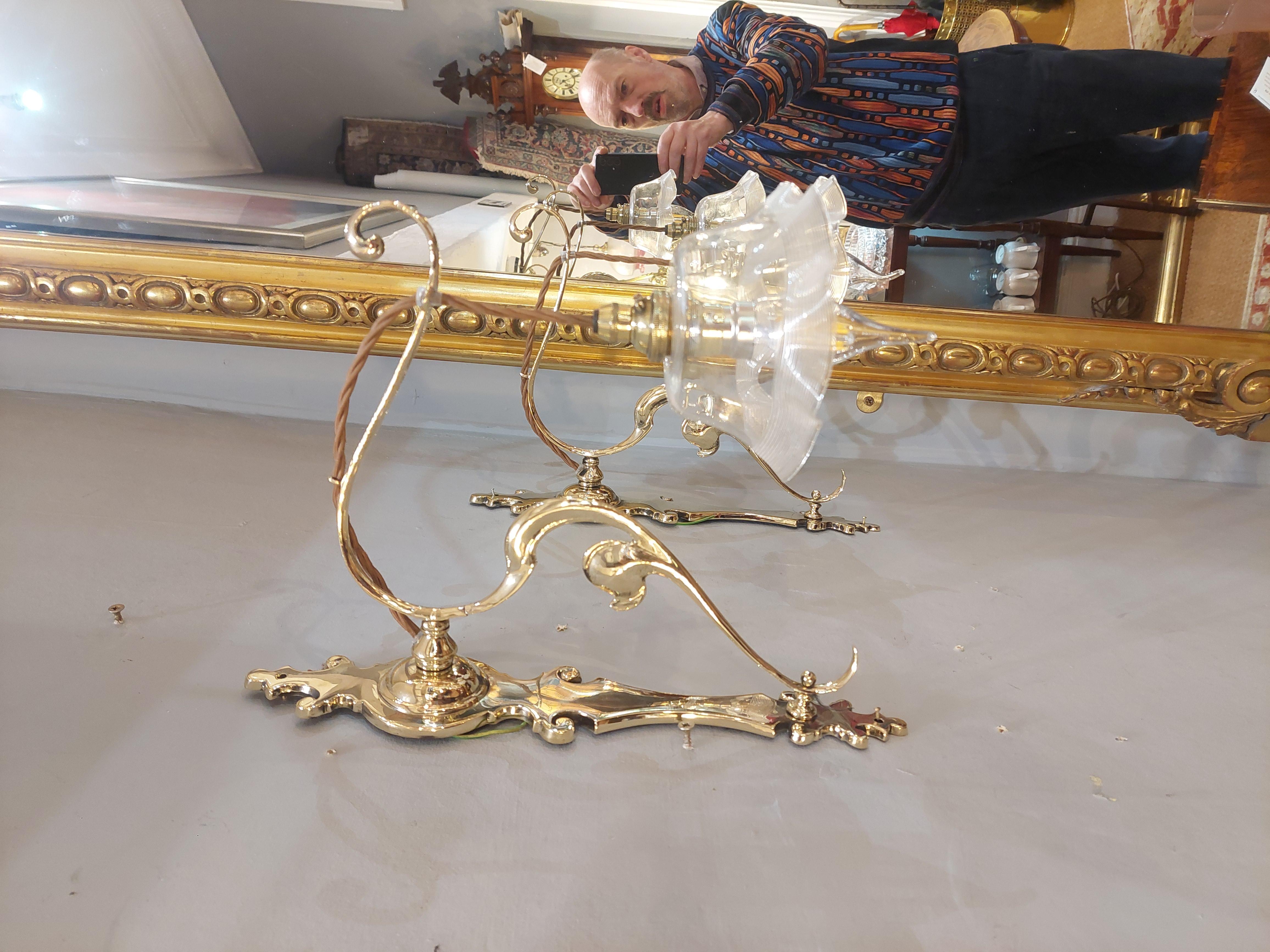 Pair of Art Nouveau Wall Sconces in vendita 1