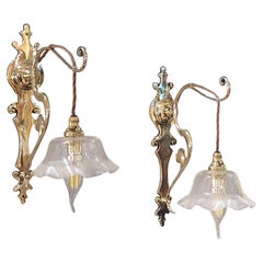 Pair of Art Nouveau Wall Sconces