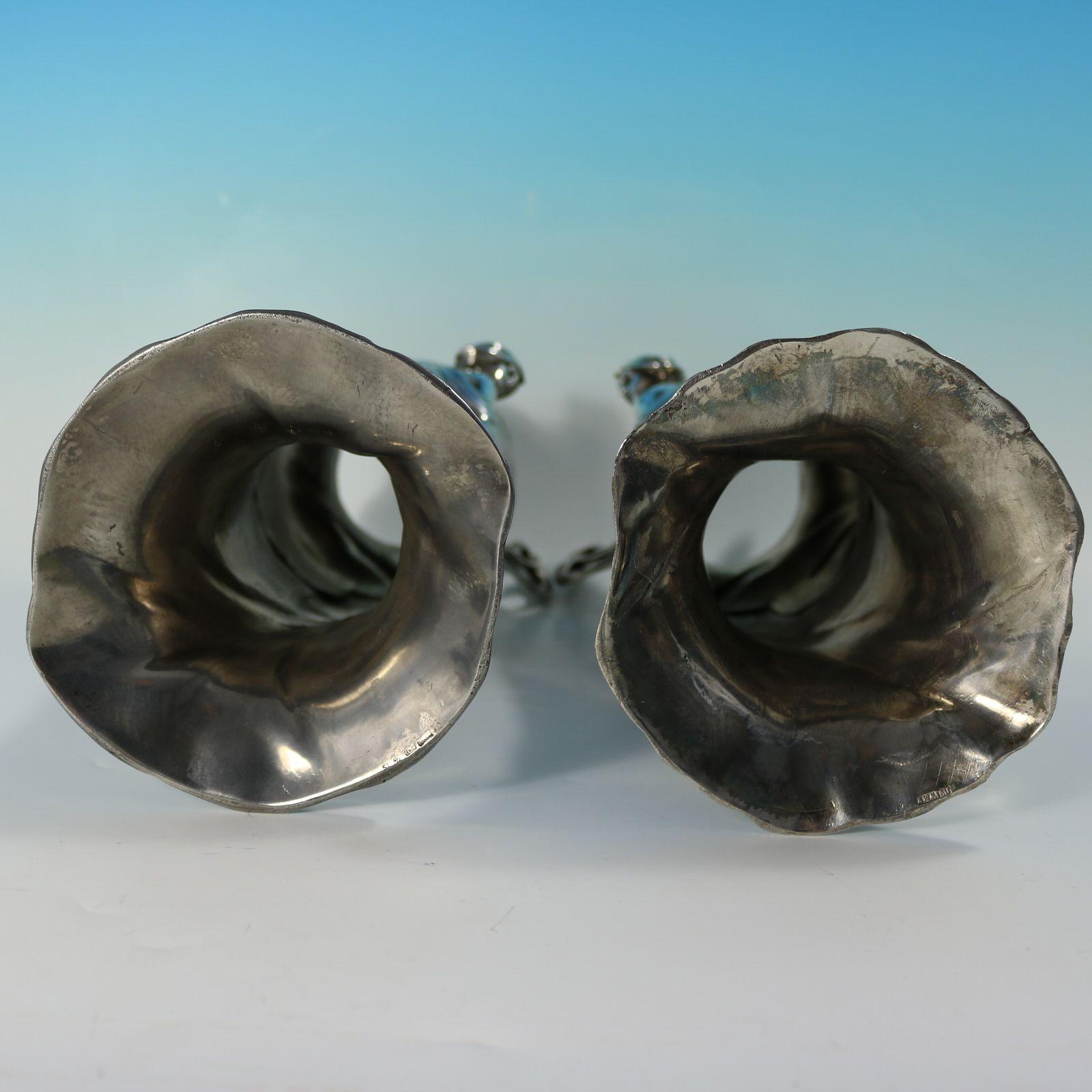 Coppia di vasi da fanciulla in stile Art Nouveau WMF in vendita 8