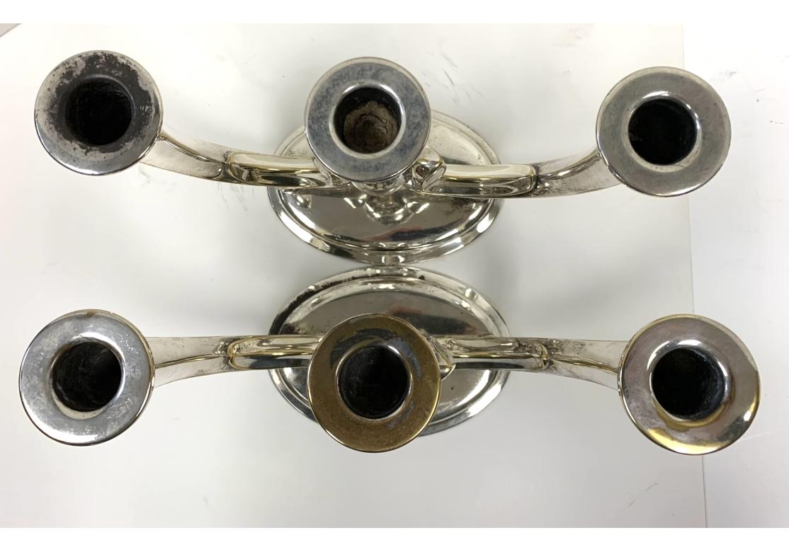 Pair Of Art Nouveau WMF Württembergische Metallwarenfabrik Candleholders For Sale 5