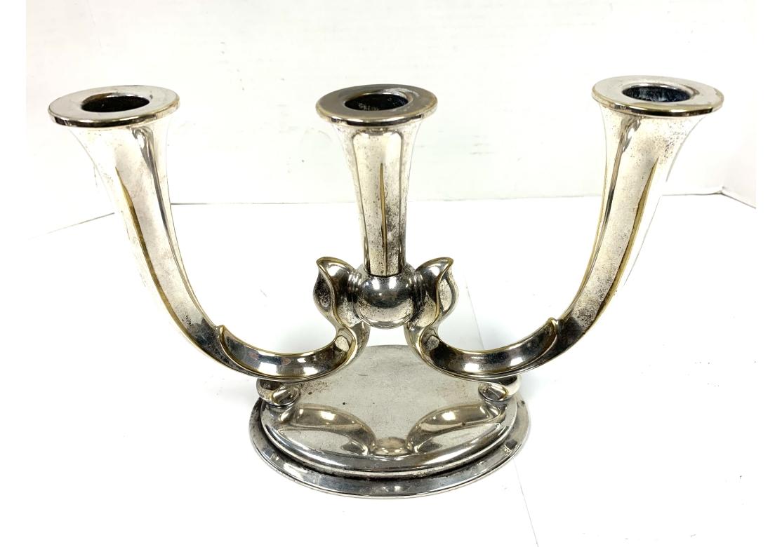 German Pair Of Art Nouveau WMF Württembergische Metallwarenfabrik Candleholders For Sale