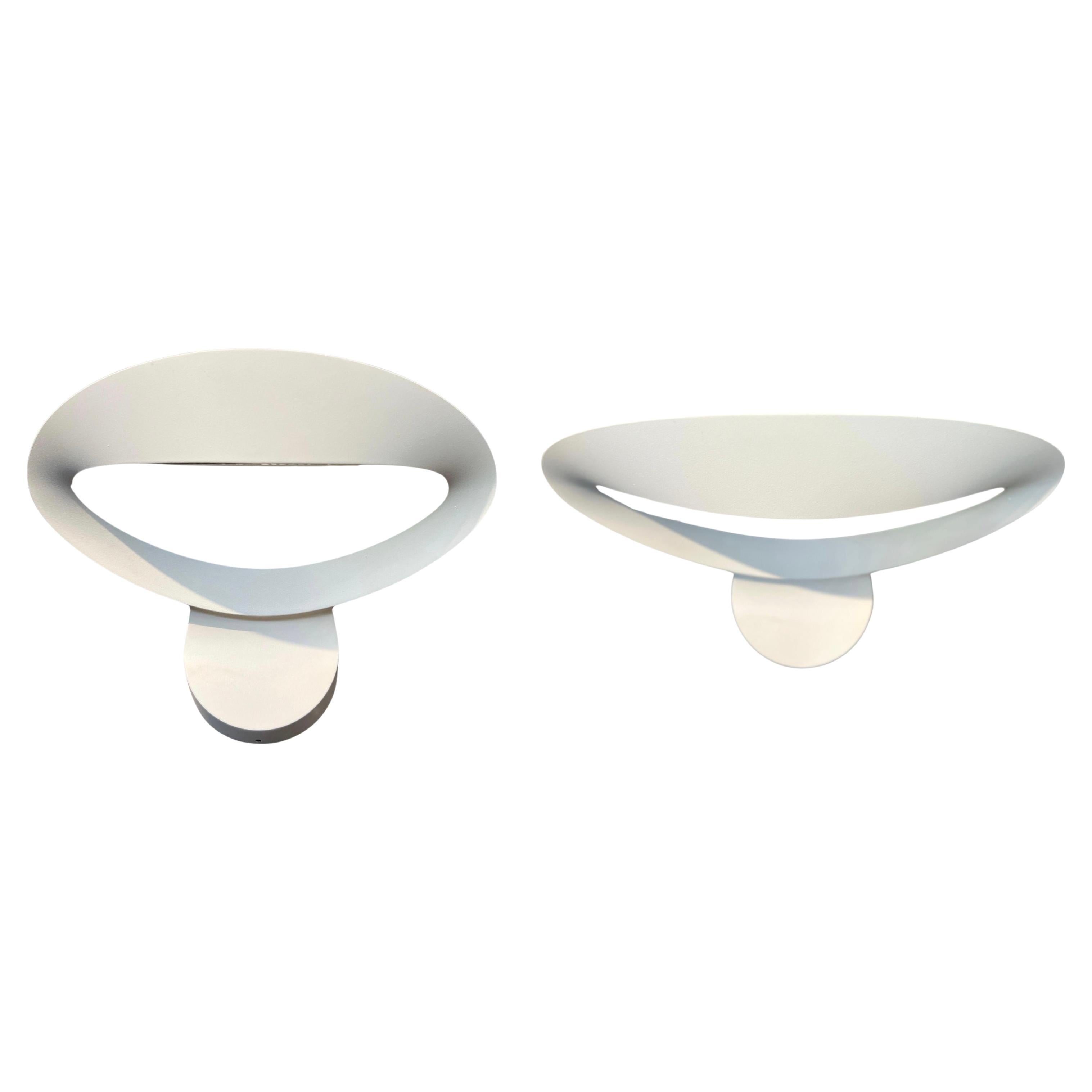 Pair of Artemide Mesmeri Wall Sconces by Eric Sole For Sale