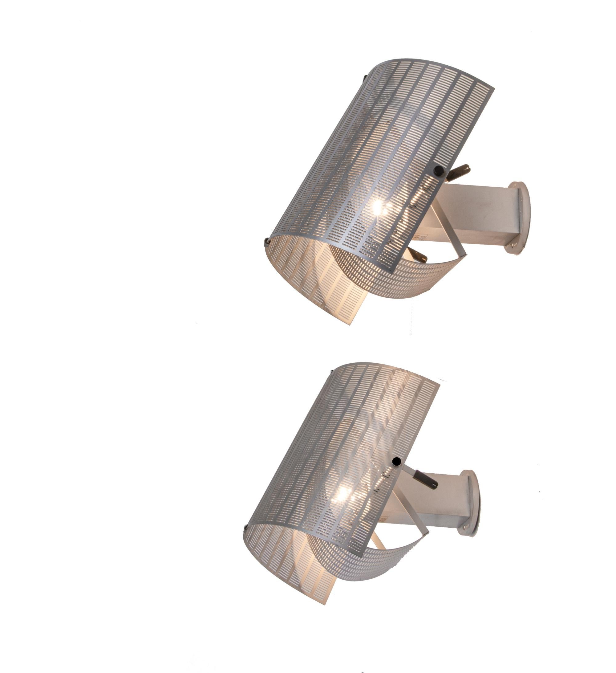 German Pair of Artemide Shogun Wall Lights by Mario Botta, 1980s