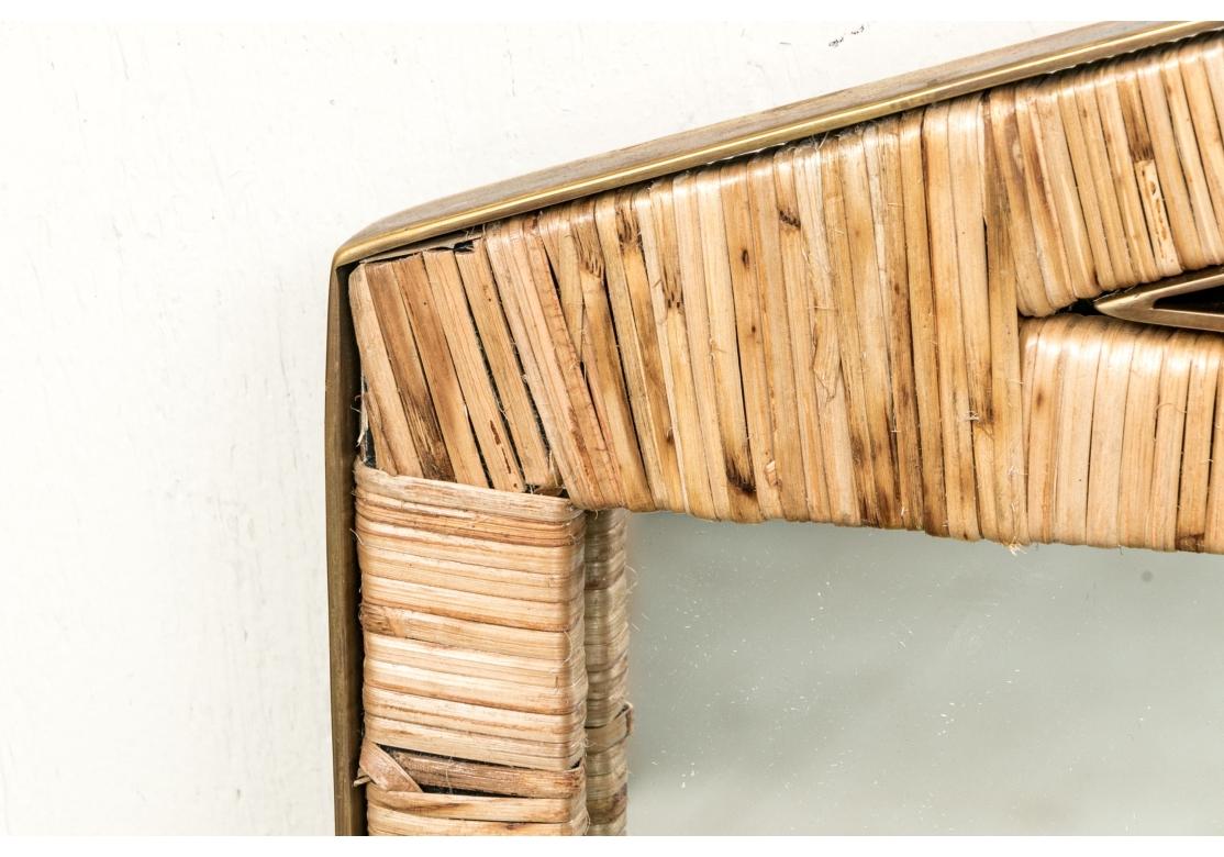 XXIe siècle et contemporain Paire de miroirs muraux à fronton Caribe d'Arteriors en vente